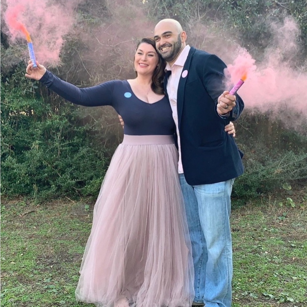 Pink Tulle Maxi Skirt